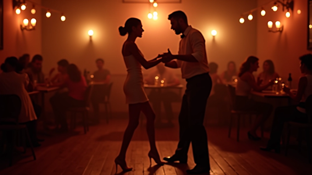 Professional kizomba dancers performing in an intimate dance venue
