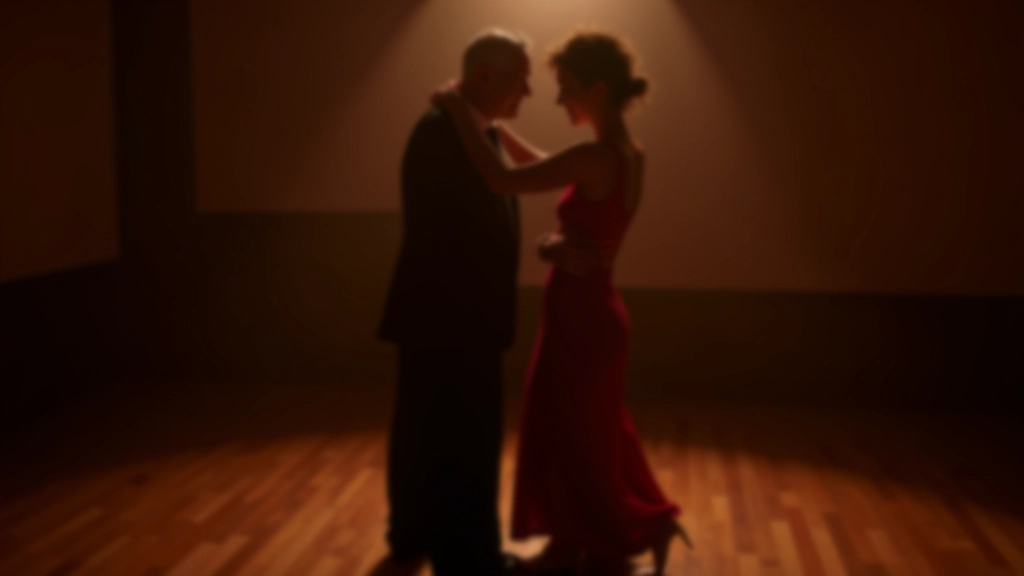 Close-up of kizomba dance partners in embrace, showing proper frame and connection between dancers